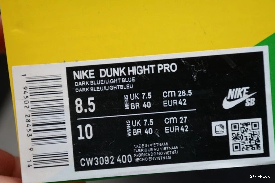 Dunk CW3092-400 Notre AB Midnight  High Navy Nike 1214